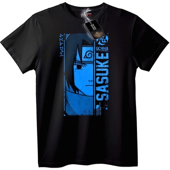 NOONEBRAND Тениска Naruto Sasuke Uchiha - 5XL, Black