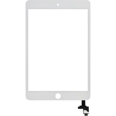 Dotykové sklo + IC čip iPad Mini 3 (bez Home Button) – Aftermarket Pro XO7 – bílé IPD0757