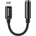 Baseus Lightning to 3.5 mm Adapter - адаптер от Lightning към 3.5 мм аудио жак за устройства с Lightning порт (черен)