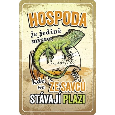 Postershop Plechová ceduľa: Hospoda - 20x30 cm