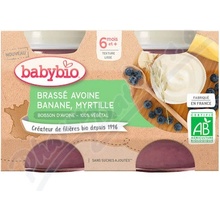 BABYBIO Svačinka z oves.ml.s banán.a borův. 2 x 130 g