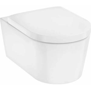 Hansgrohe EluPura S AquaFall Стенна тоалетна чиния, бяла, с капак с плавно затваряне (62021450)