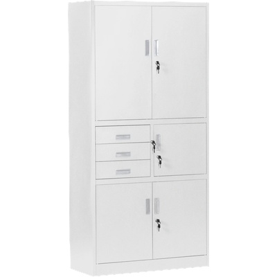 Метален шкаф cr-1281 Е - сив