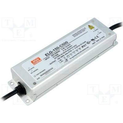 MEAN WELL ELG-150-C500 Napájecí zdroj: spínaný; LED; 150W; 150÷300VDC; 500mA; 180÷295VAC