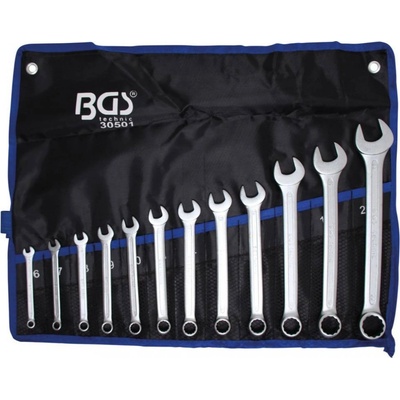 BGS technic Súprava ch kľúčov očko-vidlica 6 - 22 mm 12 ks BGS 30501