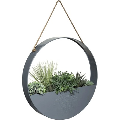 Atmosphera Umělé rostliny, průměr 44 cm, závěsná dekorace v kovovém krytu