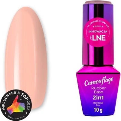 Molly Lac Rubber Base 2v1 Camouflage Nectarine Nude 10 ml
