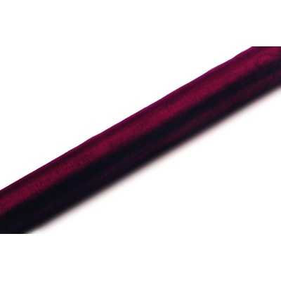 Organza TMAVĚ ČERVENÁ, šířka 36 cm, návin 9 m
