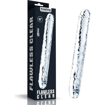 Двойно дилдо, безупречно прозрачно, 30см. - Flawless Clear (LVTOY00485)