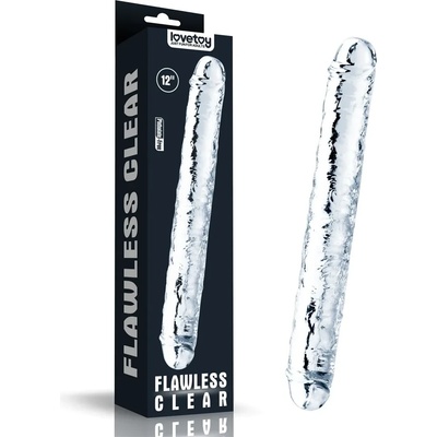 Двойно дилдо, безупречно прозрачно, 30см. - Flawless Clear (LVTOY00485)