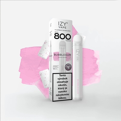 Izy Vape One Bubblegum 2 ml 18 mg White 800 poťahov