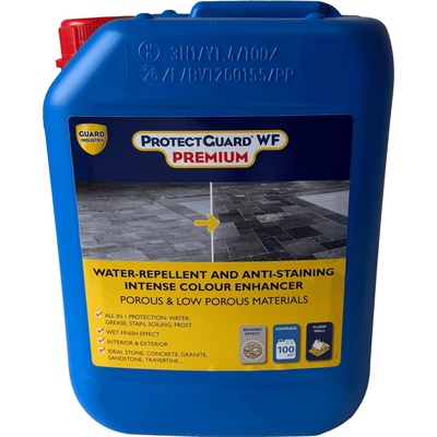 Impregnace na beton a kámen s mokrým efektem ProtectGuard® WF Premium Hmotnost: 5 kg