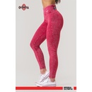 Nebbia Washed legíny s vysokým pásom LEGACY 777 red