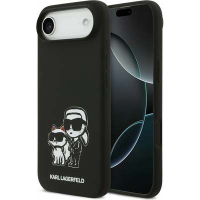 KARL LAGERFELD Liquid Silicone K&CH Sketch MagSafe Задна Корица за iPhone Air Black Karl Lagerfeld | Cheren | МЪЖЕ | UNI