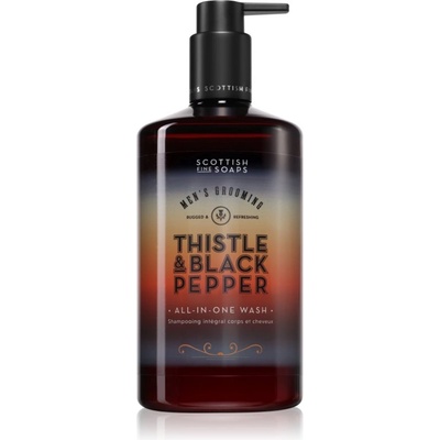 Scottish Fine Soaps Thistle & Black Pepper сапун за лице, тяло и коса 500ml