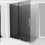 Mexen Velar плъзгаща се душ стена Walk-in 150 x 200 cm, графит 8 mm, бяла - 871-150-000-43-20 (871-150-000-43-20)
