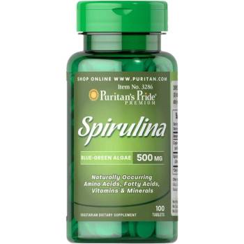 Image 1 of Puritan's Pride Spirulina 500 mg [100 Таблетки]
