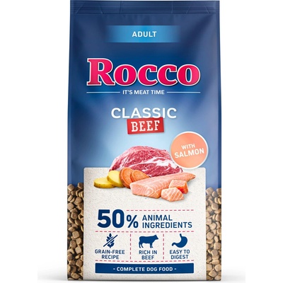 Rocco Adult Classic hovězí s lososem 10 kg