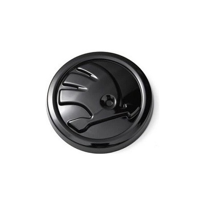 Znak ŠKODA 80mm černá lesklá 5JD853621 5JD853621A – Zboží Mobilmania