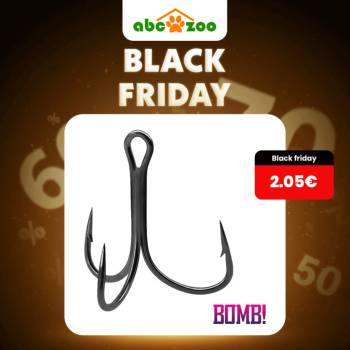 Delphin Trojháčik Bomb! GripHook Triple veľ.8 6 ks