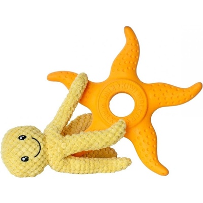 Kiwi Walker guma TPR Let's play! Octupus & Starfish oranžová 27 cm