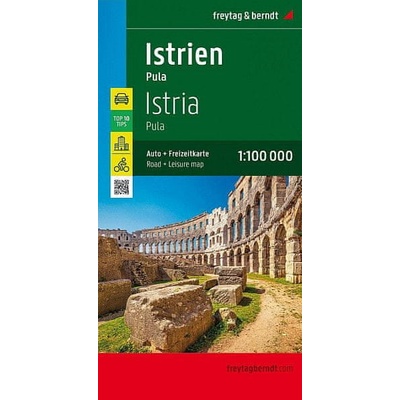 Auto + Freizeitkarte Istrien - Pula Top 10 Tips Autokarte 1:100.000