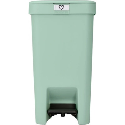 Brabantia Кош за боклук с педал Brabantia StepUp 1008481, 16 л, Екологични материали, Голям отвор, Светлозелен (1008481)