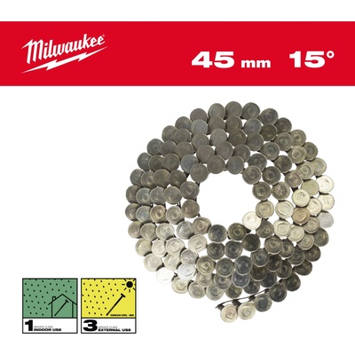 MILWAUKEE Hřebíky 15° prstencové 3,05x45 mm /RS/G-1440 4932499315