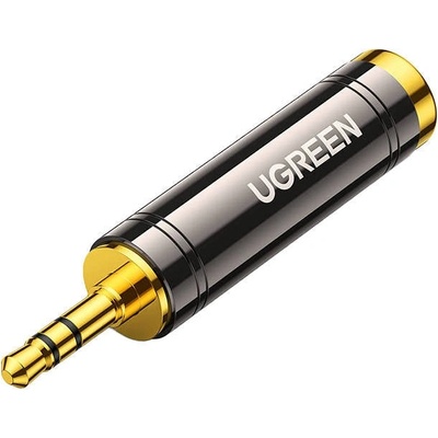 UGREEN Адаптер UGREEN / адаптер от 3.5mm жак към 6, 5 / 6.35mm мини жак (сив) (60711-ugreen)