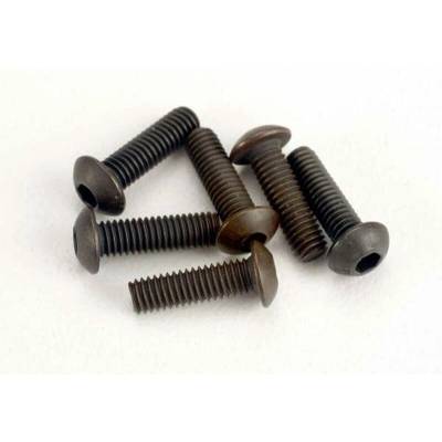 Traxxas Болтове Traxxas Screws, 3x10mm button-head machine (hex drive) (6), TRX2577 (TRX2577)