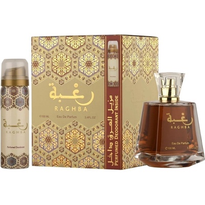 Lattafa Raghba EDP 100 ml + deospray 50 ml dárková sada – Zboží Dáma