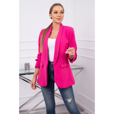 Kesi Elegant jacket with fuchsia lapels ružová