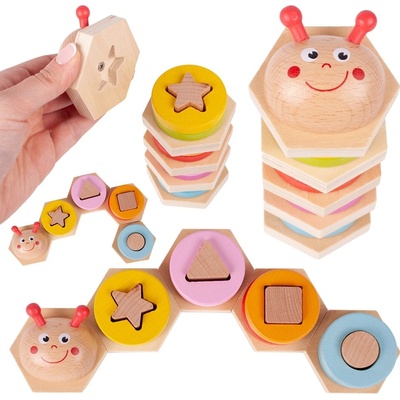 Malplay puzzle Veselá húsenica vzdelávacia
