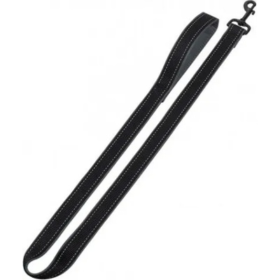 Nobby Повод за куче Classic Reflect SOFT дължина 120 см дебелина 25-30 мм черен/сив 74788-05