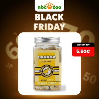 KiwiWalker mrazom sušený banán 70 g