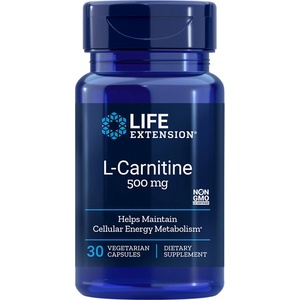 Life Extension Клетъчно здраве и нервна система - L-Карнитин (тартарат), 500 mg x 30 капсули (01532 LE)