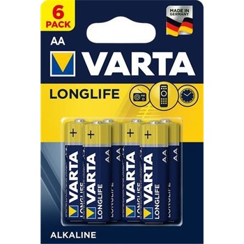VARTA Longlife AA 6 ks BAVA 4106 6PACK