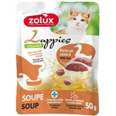 Zolux Pochúťka mačka LAPPIES polievka kačica 50 g