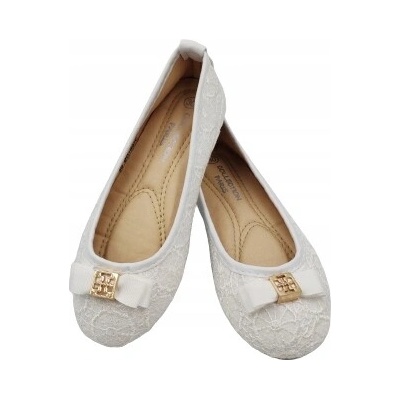 Dievčenské baleríny biele