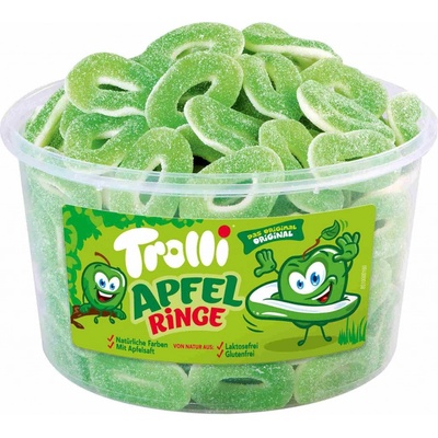 Trolli Jablečné kroužky želé bonbony 1,2 kg