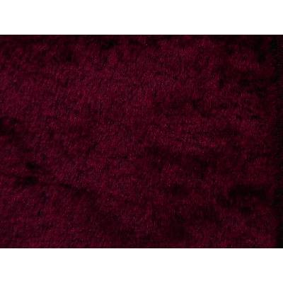 Umela kožušina, plyš, vínovo červený, MERLOT, 9 mm metráž: min. 0,2 bm