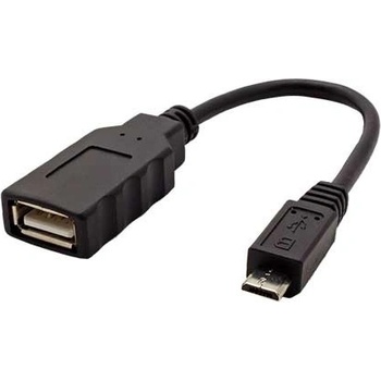 Roline 11.02.8311 USB A(F) - microUSB B(M), OTG, 0,15m, černý