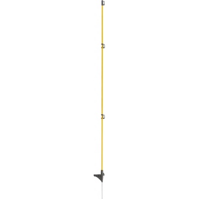 VNT electronics s.r.o. Sklolaminátová oválná tyčka pro elektrický ohradník 160 cm, nášlap a hrot, 3 izolátory