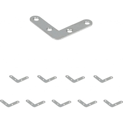 Walteco Spojovací plochý úhelník 40x40x10mm 10 ks 451BP2