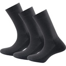 Pánské ponožky Devold DAILY MEDIUM set ponožek 3 páry černá