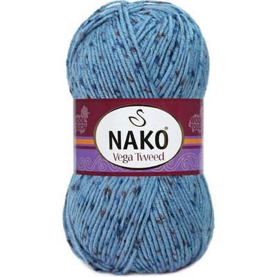 Nako Pletací příze Nako Vega Tweed 31764 modrá