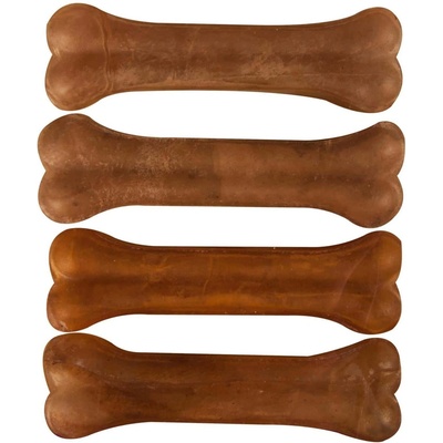 Flamingo - Лакомство за кучета, кокали от пресована кожа, 4бр. /9см