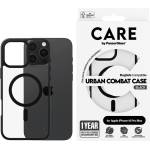 Panzer Калъф CARE - Urban Combat Black Frame MagSafe, iPhone 16 Pro Max, прозрачен (5715685004261)