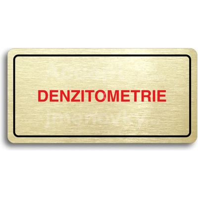 ACCEPT Piktogram DENZITOMETRIE - zlatá tabulka - barevný tisk