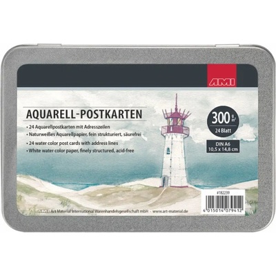 AMI akvarelové pohľadnice A6 300g
